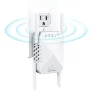 WiFi Extender 2023 Fastest WiFi Booster 1200Mbps Dual Band (5GHz/2.4GHz)