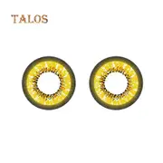 1 Pair Cosplay Big Eyes Natural Comfort Unisex Fashion Coloured Contact Lenses yellow