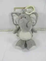Kelly Baby plush 10 inch elephant stroller toy with crinkle ears