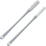 Toe Brush,2-Piece Portable Toe Cleaning Foot Scrubber, Long Handle Shower Foot Brush, Toe Lotion Applicator For Foot Seniors, Elderly, Men And Women