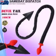 BDSM 109cm Anal Plug Devil Tail Cosplay Bondage Silicone Butt Plug Sex Toy