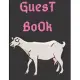 Guest Book goat: color goat Cover, Rustic Guest book For Wedding, for baby shower, for graduation, for birthday party, for house warmin