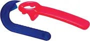 Avanti Jar and Can Hook Opener 2 Piece Set, Red/Blue