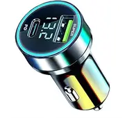 Phone Charger for Car,Two-Port Car Charger - 240W USB Car Charger Adapter PD QC 3.0 USB Car Phone Charger for Headphone