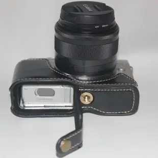 適合佳能EOS M200 M100 M10微單相機包 M200皮套底座 保護套 半套