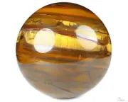 5.7" Tiger Iron Eye Hand Carved Crystal Ball/Sphere, Crystal Healing