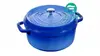 Staub 圓形鑄鐵鍋 皇冠藍 24cm #40500-242【最高點數22%點數回饋】