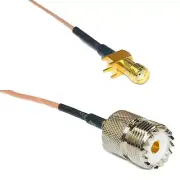 RG178 SMA Female PCB to SO239 UHF Female Coax RF Cable USA-Ship