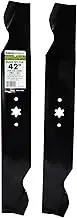 MaxPower 561548B 2-Blade Set for 42 Inch Cut MTD/Cub Cadet/Troy Bilt Many Others, Replaces OEM #'s 42-04126, 742-04308, 742-0616
