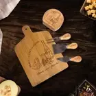 Personalised Chopping Board & Cheese Block Knife Set