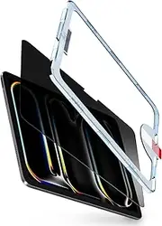 BERSEM Privacy Screen Protector Compatible with iPad Pro 13 Inch 2024 (M4), Anti-Spy Tempered Glass Film, EZ kit