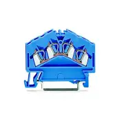 A● 10pcs WAGO 280-656 ​4-Conductor Through Terminal Block 2,50mm² Blue New