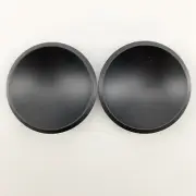 2- 45mm / 1.77" Black PP Speaker Dust Caps For Sub-Woofer Bass Speaker W/ Lip