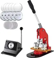 Circular Button Making Machine with 100 Consumables, Diameter 58mm / 2.28 in for DIY, Badge