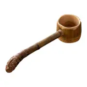 Bamboo Water Spoon Water Ladle Long Handle Scoops, Tea Ceremony Household Chinese Traditional Bath Ladle Watering Scoops Total Length 21.5cm
