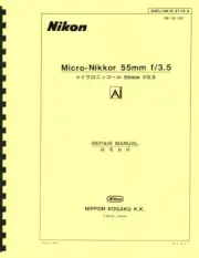 Nikon Micro-Nikkor 55mm F3.5 Ai (1977) Repair Manual (English, Japanese)
