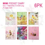 6x Mini Pocket Diary Notebook Magnet Cover Notepad Writing Paper Travel Book