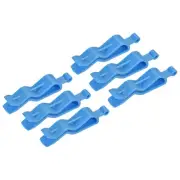 Garbage Bin Clip, Kitchen Trash Can Bag Clips Waste Bin Clamp Blue Pack of 6