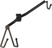 String Swing Horizontal Guitar Holder for Narrow Bodied Instruments, Flat Wall, Powder Coated Steel, 15 lbs Capacity