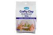 Boyle Crafty 1kg Air Drying Clay Moulding Kids Activity Play Craft Art Toy White