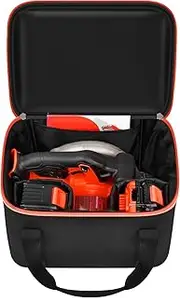 [Peciue] Universal Tool Bag for DEWALT 20V MAX Circular Saw DCS391B/DCS565B, for Makita XSS02Z 18V Sierra Circular, for Milwaukee M18 Skill Saw Blade & Battery & Charger - Case Only (Red)
