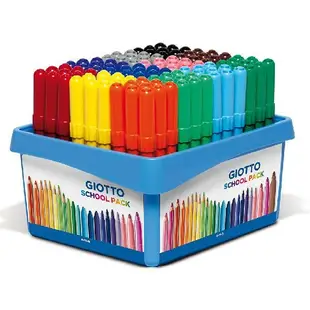 GIOTTO可洗式兒童安全彩色筆/ 12色/ 共108支入/ 附分色筆座