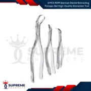 3 PCS RDM German Dental Extracting Forceps Set High-Quality Extraction Tool