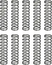 uxcell 20Pcs Compression Spring, 10mm OD, 1.2mm Wire Size, 40mm Free Length, Spring Steel Construction Extended Mechanical Compression Springs for Shop and Home Repairs, Silver Tone