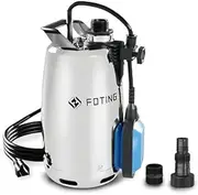 FOTING Stainless Steel Sump Pump 1HP Manual Mode- with Float Switch & Automatic,3500GPH Submersible Water Pump Garden Pond Basement with 25ft Cord Utility Pump for Swimming Pool