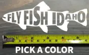 Fly Fishing Idaho Sticker Decal Line Trout Rainbow Hunter Abel Snake Teton River