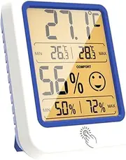 Digital Indoor Temperature Meter Mini Hygrometer Wire Humidity Gauge Lcd Display Easy to Use
