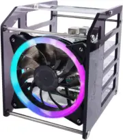 Cluster Case for Raspberry Pi, Pi Rack Case Stackable Case with Cooling Fan 120M