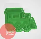 Train Cookie Cutter Stamp Fondant Embosser