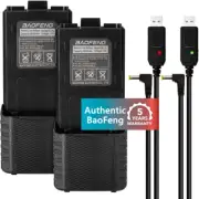 2Pcs NEW Battery BL-5L 3800mAh & Charger Cable for Baofeng UV-5R UV-5X3 BF-F8HP