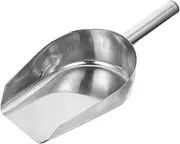 SOLUSTRE Stainless Steel Ice Cube Shovel Practical Food Scoop for Ice Buckets Ergonomic Design and Reusable Kitchen Tool for Solid and Liquid Foods