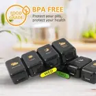 Pill Organizer with Removable Compartments Lightproof Weekly Pill qiiPK