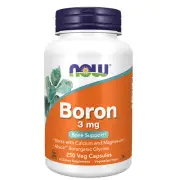 Boron 3 mg 250 Caps By Now Foods