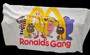 RARE Vintage NEW 80's Mcdonalds Ronalds's Gang Beach Towel Grimace Hamburglar