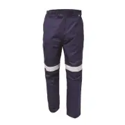 Boomerang Mens FR Trousers With Reflective Tape Navy 87 Stout
