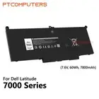 NewF3YGT Battery for Dell Latitude 7280 7290 7380 7390 7480 7490 7.6V 60Wh