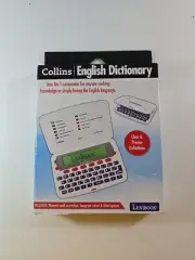 Crossword Solver - Collins Lexibook - English Dictionary D850EN - New / Sealed