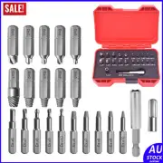 22pcs Damaged Screw Extractor Speed Out Broken Bolt Drill Bits Tool Set Remover~