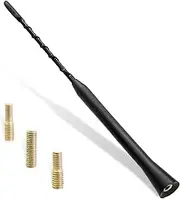 1 Pcs Universal Car Antenna Replacement,Radio Signal Booster,AM/FM/DAB Roof Car Radio Aerial Mast,Rod Car Antenna For vehicles including trucks,hatchbacks,saloons(With Screws M4 M5 M6)