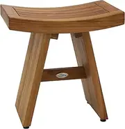 AquaTeak Asia Shower Bench Bench Only - 100% Solid Teak Wood - Stainless Steel Hardware - Brown