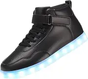 [APTESOL] Unisex LED Shoes High Top Light Up Sneakers for Women Men