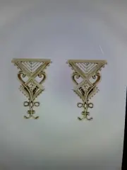 SASS AND BIDE EARRINGS GOLD FILIGREE