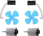 BQLZR RC Model Boat Blue Propeller 4-Vanes Props with 130 Brushed Motor Part Pack of 6