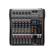 iBanana 6-CH Bluetooth Mixer Mixing Console Audio Mixer for PC Live Streaming sz