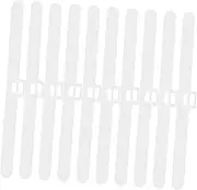 Veemoon 10pcs Hanging Curtain Piece Curtains Accessories for Blinds Window Blinds Accessories Blind Valance Replacement Clips Blind Holders Blind Replacement Parts White Plastic