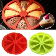 8Cavity Cake Pizza Mold Pan Chocolate Dessert Pastry Baking Mould Tool Silicone
